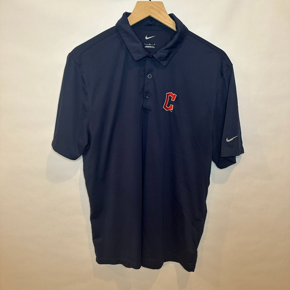 Nike Cleveland guardians golf performance polo L baseball